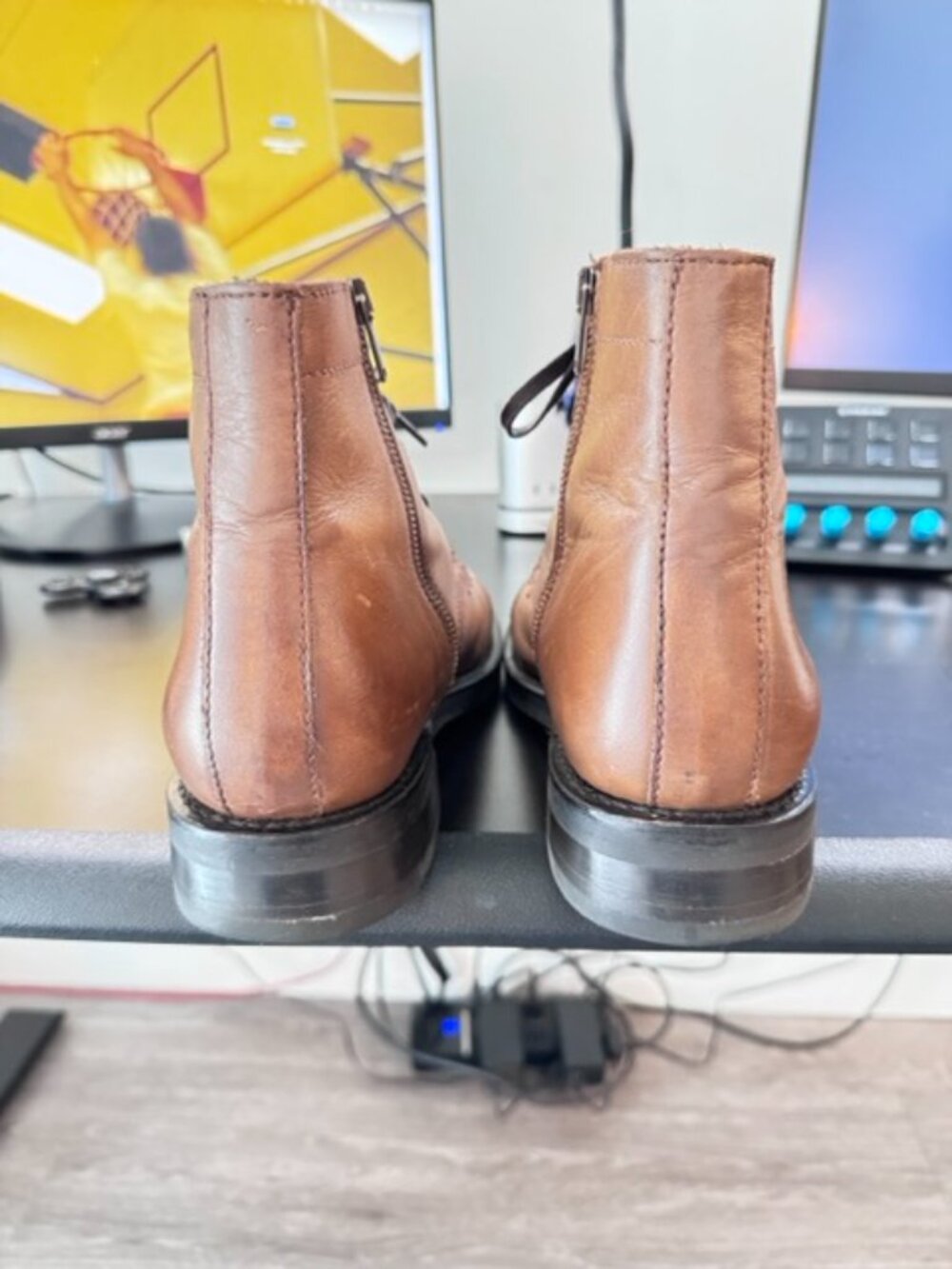 THURSDAY Major Style Leather Boots - Color Cuero Size: US 10.5 - Picture 6 of 13